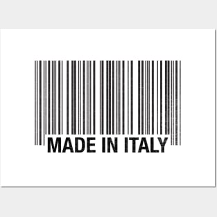 barcode made in italy Posters and Art